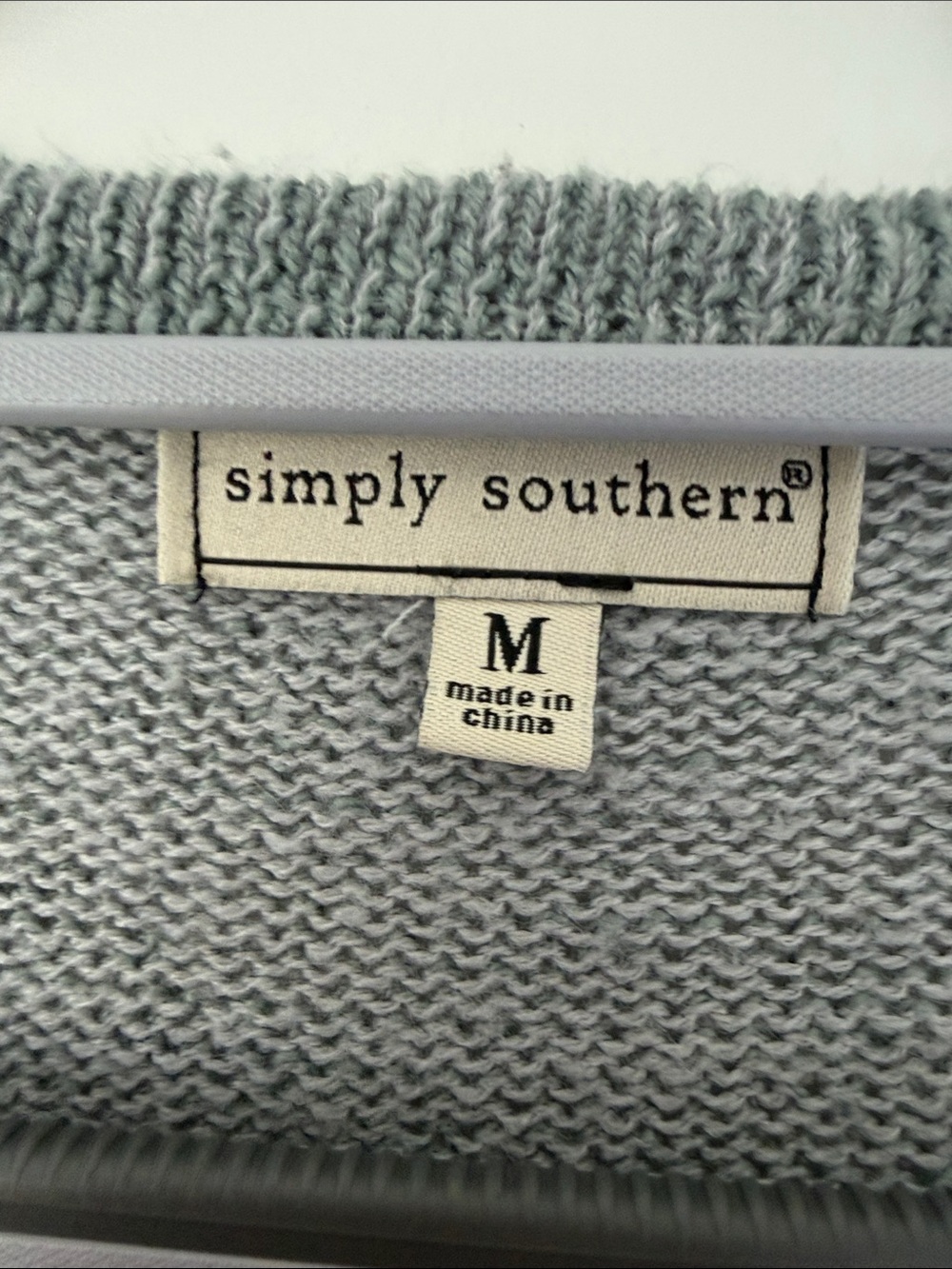 Simply Southern “MAMA” Sequin Gray Knit Pullover Crew- Womens M - Picture 5 of 6